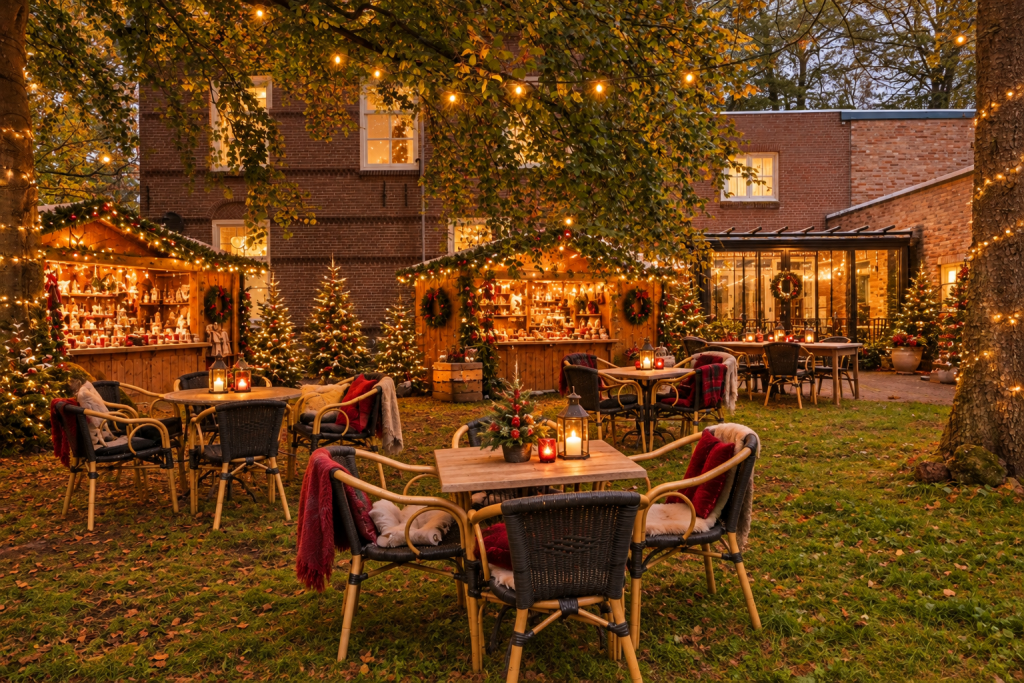 Kerstmarkt in de pastorietuin