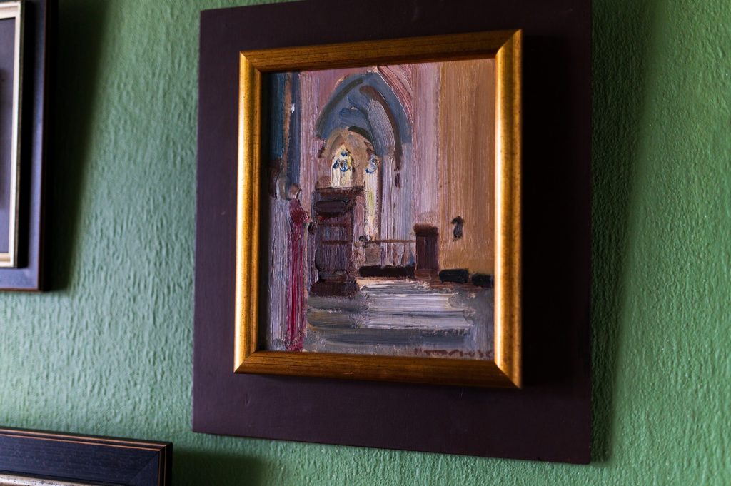 Schilderij: Interieur van de Jacobikerk te Utrecht - Hein Stork